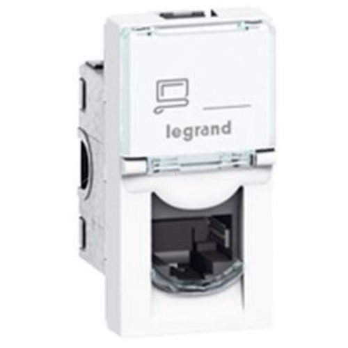 Legrand Program Mosaic LCS2 RJ45 aljzat Cat 6 STP, 1 modul, fehér 076563