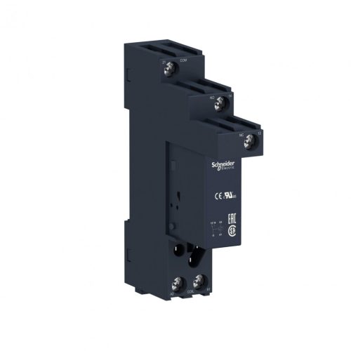 Schneider RSB interfész relé, 1CO, 12A, 12VDC, foglalattal RSB1A120JDS