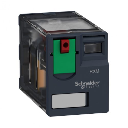 Schneider RXM miniatűr relé, 4CO, 3A, 230VAC, tesztgomb RXM4GB1P7