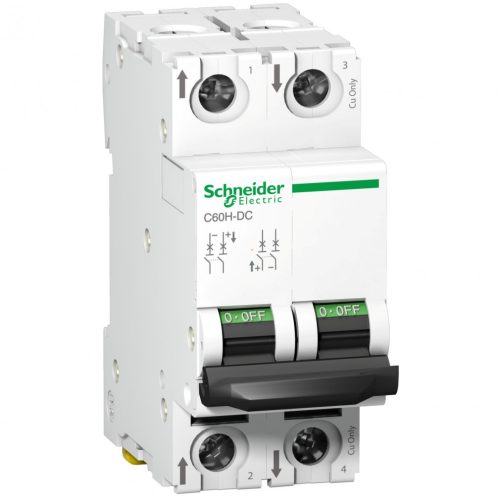 Schneider kismegszakító 2C 10A 10kA C60H-DC ACTI9 (A9N61528)