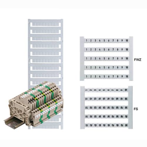 Weidmüller sorkapocs jelölő, felirattal (S) fehér DEK 5 GW S 0522761039