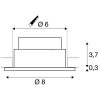 SLV 1002098 Patta-I süllyesztett spot LED lámpa IP65