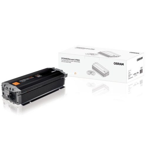 Osram POWERinvert PRO tiszta színuszhullámos autós inverter, 12V DC, 600W