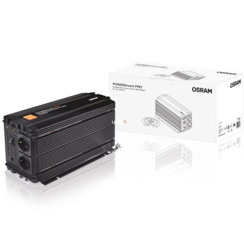 Osram POWERinvert PRO módosított színuszhullámos autós inverter, 12V DC, 2000W