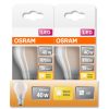 Osram E27 LED Star 4W 470lm 2700K melegfehér 300° opál - 40W izzó helyett