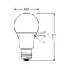 Osram E27 LED SStar 8,8W 806lm 2700K melegfehér, szabályozható 220° - 60W izzó helyett