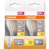 Osram E27 LED Star 1,5W 136lm 2700K melegfehér 300° opál - 15W izzó helyett