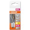 Osram E27 LED SStar kisgömb 4,8W 470lm 2700K melegfehér, szabályozható 320° víztiszta - 40W izzó helyett