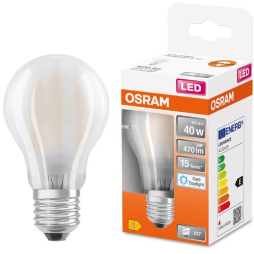 Osram E27 LED Star 4W 470lm 6500K daylight 300° - 40W izzó helyett