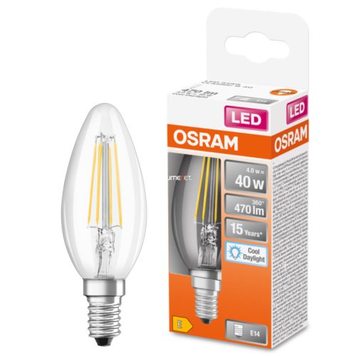 Osram E14 LED Star gyertya 4,5W 470lm 6500K daylight 300° - 40W izzó helyett