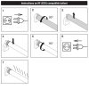 Osram T8 Adv. univerzális UO LED fénycső 7,5W 1000lm 3000K melegfehér 600mm, univerzális - 18W fénycső kiváltására