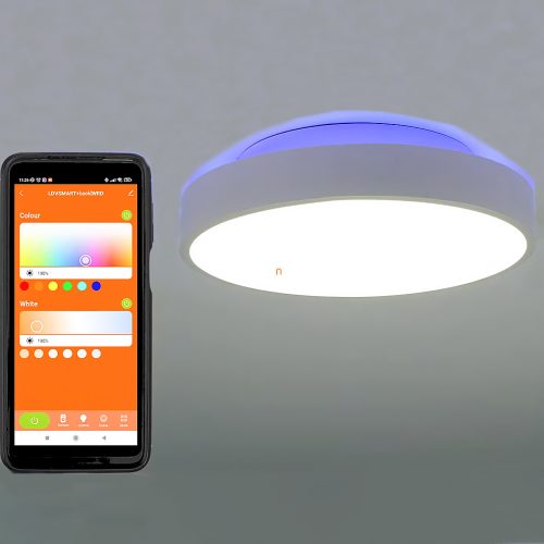 Ledvance Smart+ WIFI okos mennyezeti LED lámpa, hideg/melegfehér, 28 W, fehér színben (Orbis Round Square RGBW)