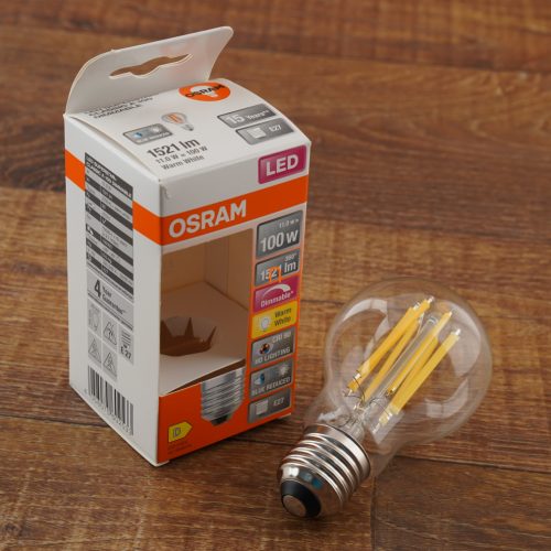 Osram E27 LED SStar+ 11W 1521lm 2700K melegfehér, szabályozható 300° - 100W izzó helyett