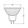 Osram GU5,3 12V LED SStar+ 5W 350lm 2700K melegfehér, szabályozható 36° - 35W izzó helyett