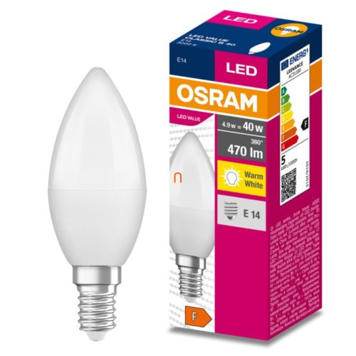 Osram E27 LED Value Classic 19W, 470 lm, 3000 K, 40 W izzó helyett