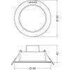 Ledvance DL LED mélysugárzó 4W 400lm 3000K IP44 90x42mm