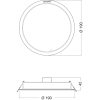 Ledvance DL LED mélysugárzó 18W 1800lm 3000K IP44 190x42mm