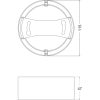 Ledvance DL keret 8W-os mélysugárzóhoz 115x47mm