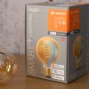 Ledvance Smart+ WIFI E27 LED, 8 W, hidegfehér/melegfehér, 600 lm, Globe80, arany (Classic)