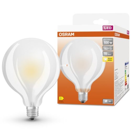 Osram E27 LED Star nagygömb 11W 1521lm 2700K melegfehér 300° - 100W izzó helyett