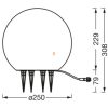 Ledvance Endura Hybrid kültéri földbeszúrható LED gömb (Ball)