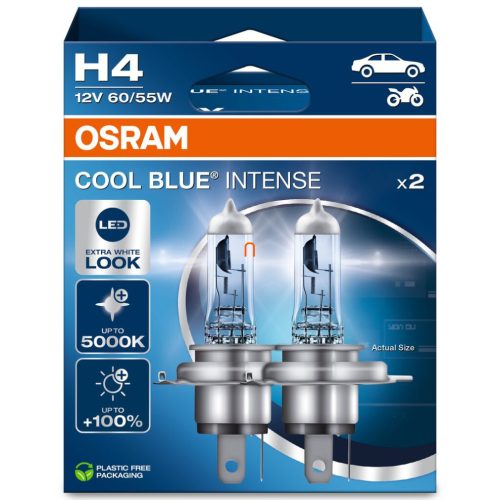 Osram Cool Blue Intense NextGen H4 +100% 60/55W 2db/csomag