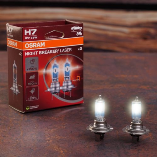 Bontott csomagolású Osram Night Breaker Laser H7 +150% 2db/csomag