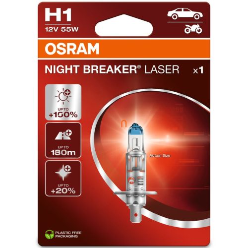 Osram Night Breaker Laser H1 +150% bliszteres