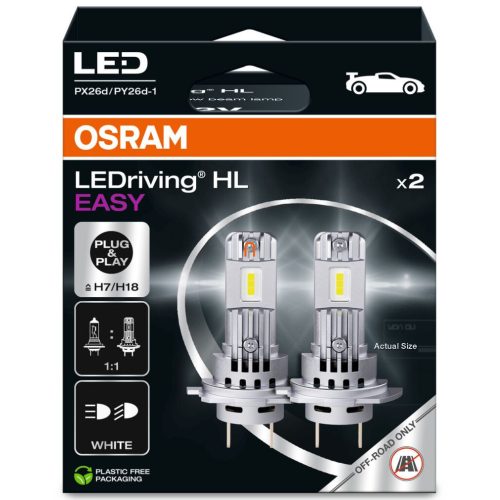 Osram LEDriving HL EASY H7/H18 LED fényszóró lámpa 2db/csomag