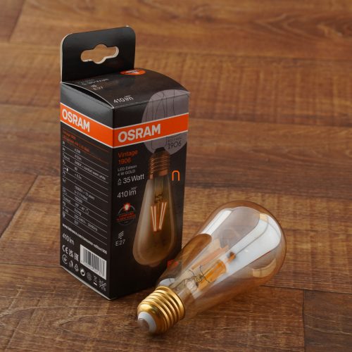 Osram Vintage 1906 Edison, 4W, 410 lm, 2400K, E27 LED fényforrás