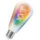 Ledvance Smart+ Matter Edison E27 LED filament, 4,8 W, 470 lm (Multicolor-RGBW)