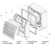 Extra erős centrifugális ventilátor, 100mm