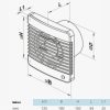 Halk ventilátor, 125mm