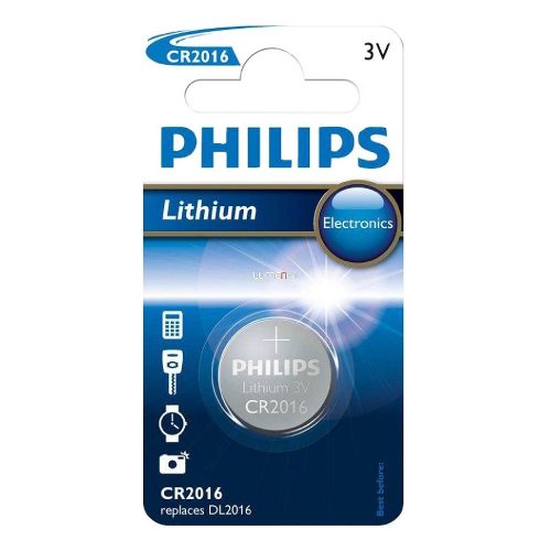 Philips Gombelem CR2016/01B Lithium 3V