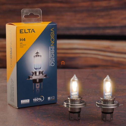 Elta Vision Pro 150 H4 autóizzó 12V 60/55W, +150%, 2db/csomag