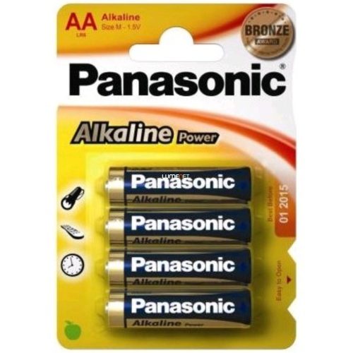 Panasonic bronze AA alkáli ceruza elem 4db/bliszter