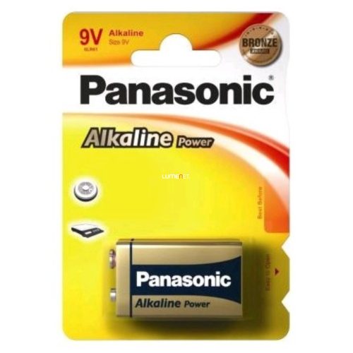 Panasonic bronze 9V alkáli elem 1db/bliszter