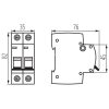 Kismegszakító 16A, B típus (2P)