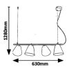Rábalux 5377 Alder függesztett lámpa