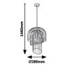 Rábalux 6228 Rowena függesztett lámpa