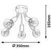 Rábalux 6809 Almus mennyezeti lámpa