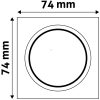 Süllyesztett lámpa billenthető 7,4X3,1cm (GU10)