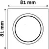 Süllyesztett lámpa billenthető 8,1x2,6cm (GU10)