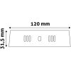 Mini LED panel 6W, hidegfehér fényű, kerek