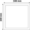 Mini LED panel 24W, szögletes, alumínium