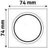 Süllyesztett spot lámpa 7,4X3,1cm