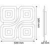 Távirányítós mennyezeti LED lámpa, 95W (47.5+47.5) (Dakar Design)