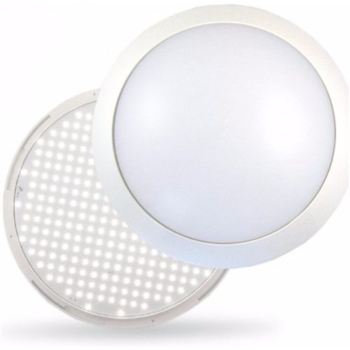 Lámpatest, kerek, opál, LED, 30W, 2500lm, 4000K, 180fok, IP54, 240V, 288xSMD3535, Nelly,  DEL1051