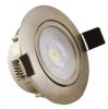 LED beépíthető spot lámpa, nikkel, 7W, 600Lm, 100-240V, d=75mm, 4000K, 120fok (DEL1550)