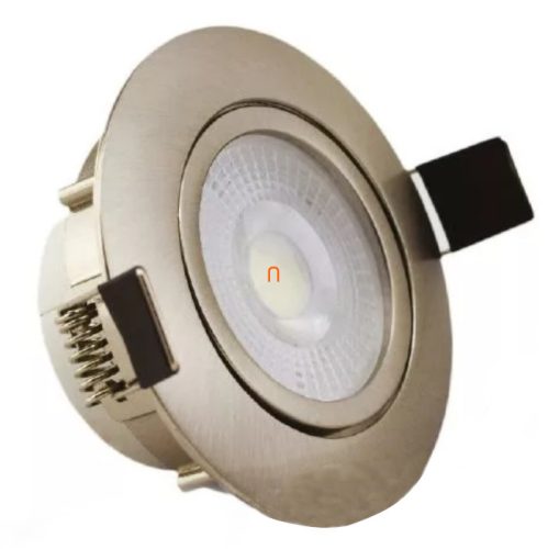 LED beépíthető spot lámpa, nikkel, 7W, 600Lm, 100-240V, d=75mm, 4000K, 120fok (DEL1550)